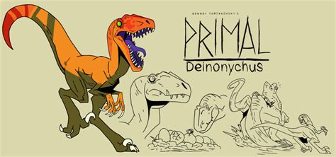 Genndy Tartakovsky Primal Deinonychus Style By Lilburgerd On