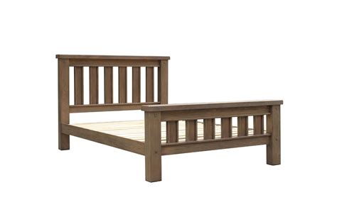westminster solid oak bed frame walnut queen