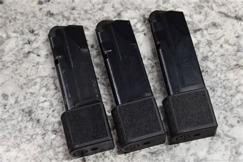 X3 Sig Sauer P365 15 Round Extended Magazine 9mm Luger 365 15rd 9x19 Mags Pistol Magazines