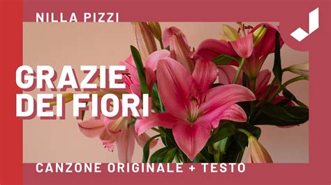 Grazie Dei Fiori Canzone Originale Di Nilla Pizzi Brano Vincitrice