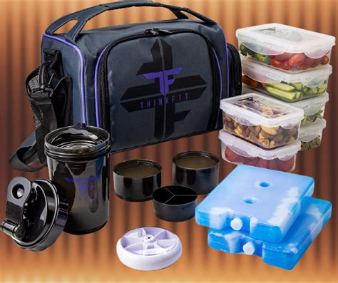 Thinkfit Insulated Meal Prep Lunch Box With Food Portion Control