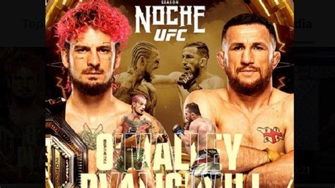 Link Tv Online Dan Cara Live Streaming Ufc Sean O Malley Vs Merab