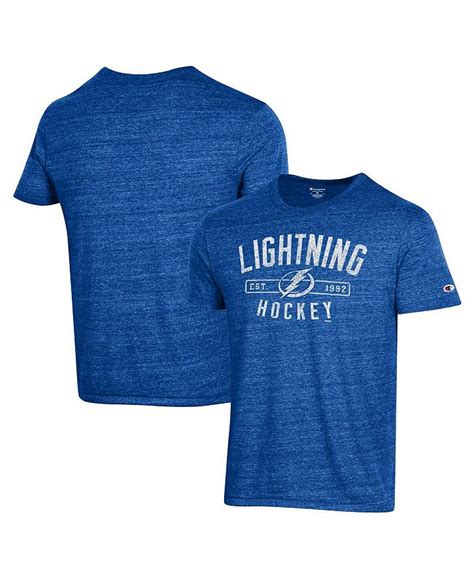 Champion Mens Blue Tampa Bay Lightning Tri Blend Team T Shirt Macys