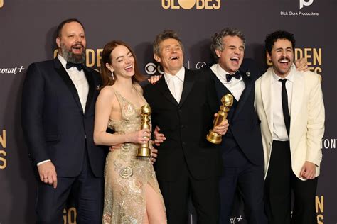 Golden Globes 2024 Glasgow Set Poor Things Crowned Best Musical Or