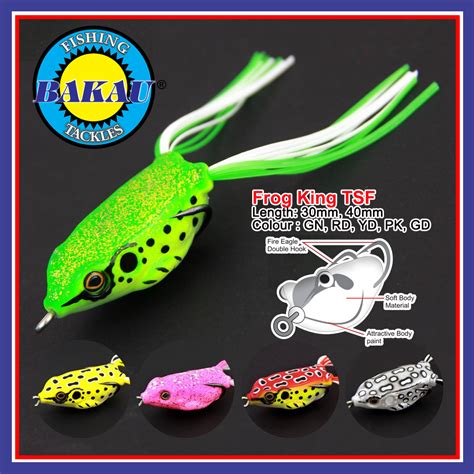 Cm Bakau Soft Lure Frog King Tsf Fishing Frog Umpan Katak Killer