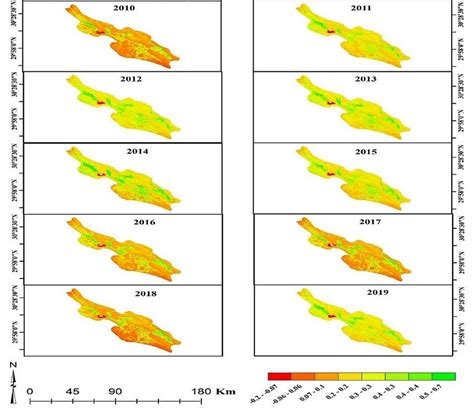 Normalized Differential Vegetation Index Ndvi During 2000 2019