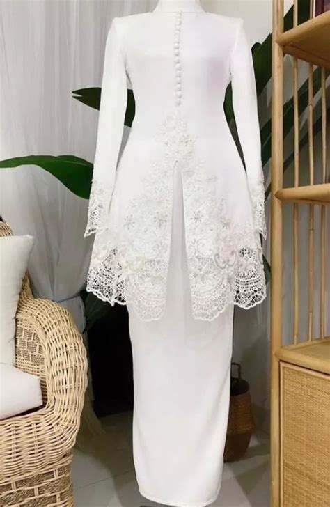 Baju Nikah Kebaya Putih In Pakaian Pernikahan Gaun Untuk Acara