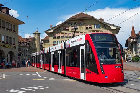 Bernmobil Tram Siemens Combino Xl Be Bern Zytglogge Markus