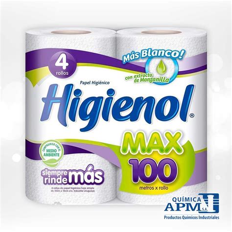 Higienol Max Plus 100 X 4 Rollos Química Apm