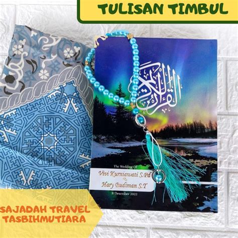 Jual Alquran Custom Bisa Pakai Nama Alquran Seserahan Pernikahan Paket