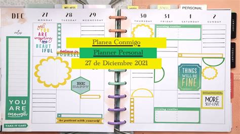 Planea Conmigo Happy Planner Vertical De Diciembre Youtube