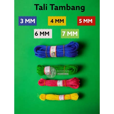 Jual Tali Tambang Nylon Tambang Nilon Mm Meter Shopee