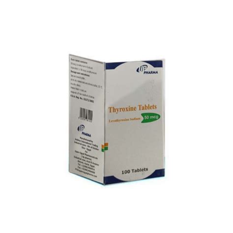 Thyroxine 50mcg 100tab Tay Pharmacies