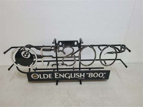 Olde English 800 Neon Sign W Yoder Auction