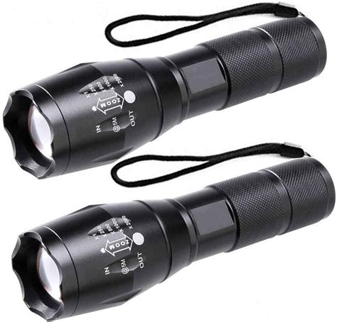 Igoods Stuks Led Zaklamp Wit Licht Licht Gewicht Militaire