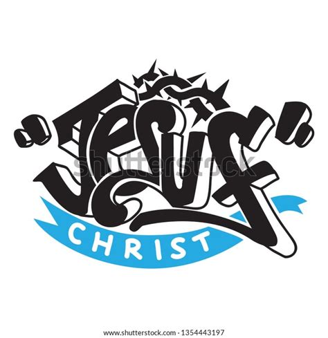 Jesus Christ Graffiti Lettering Style Typography