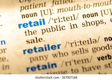 Closeup Word English Dictionary Retail Definition Stock Photo 364460561