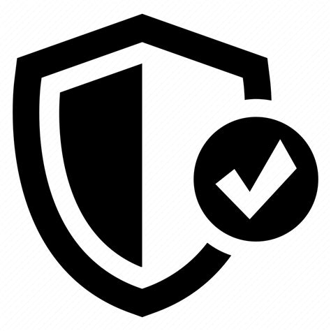 Check Encryption Guard Mark Protection Security Shield Icon