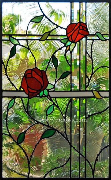 Roses On A Trellis With Images Stained Glass Rose Stained Glass Flowers Stained Glass Panels