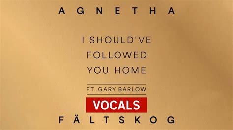 Agnetha F Ltskog Abba I Shouldve Followed You Home A Version