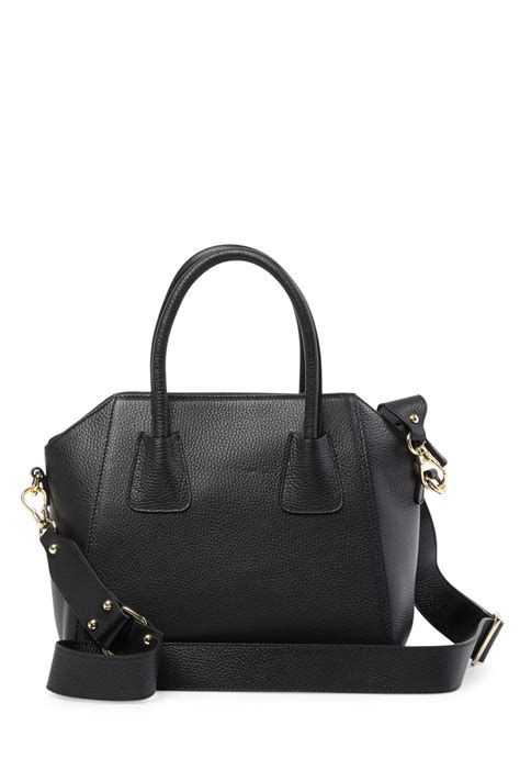 Lyst - Valentino By Mario Valentino Minimi Rock Leather Satchel in Black