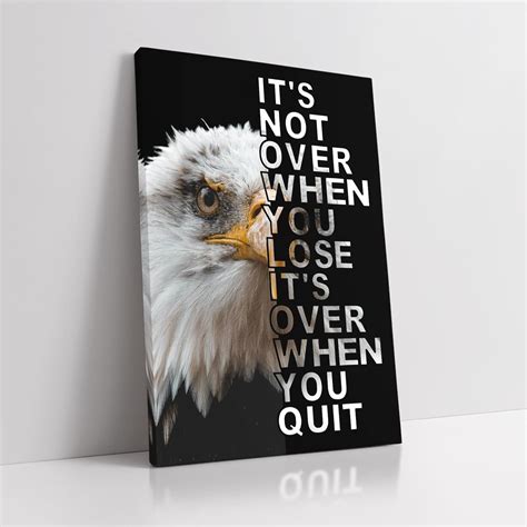 Amazon KAWAHONE Inspirational Canvas Wall Art ItS Not Over When