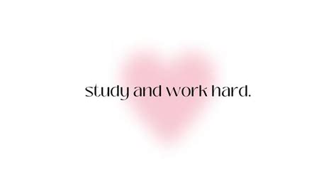 Simple Pink White Desktop Study Motivation Wallpaper In Cute