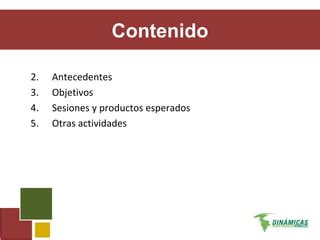 Objetivos Agenda Lima PPT