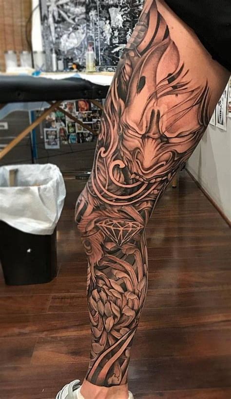 Yakuza Leg Tattoo