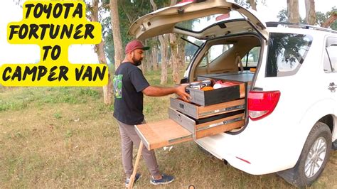 From Toyota Fortuner To Camper Van Modified My Fortuner S Kithcen