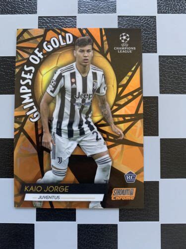 Topps Stadium Club Chrome Ucl Glimpses Of Gold Rc Kaio Jorge