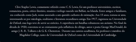 O Pensamento Vivo De C S Lewis Uma Jornada Espiritual Pela Obra Do