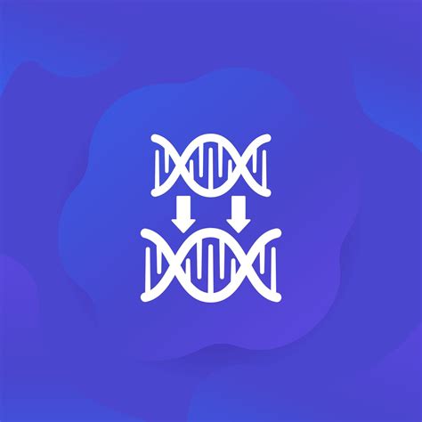 Dna Replication Icon Genetics Vector 17613256 Vector Art At Vecteezy