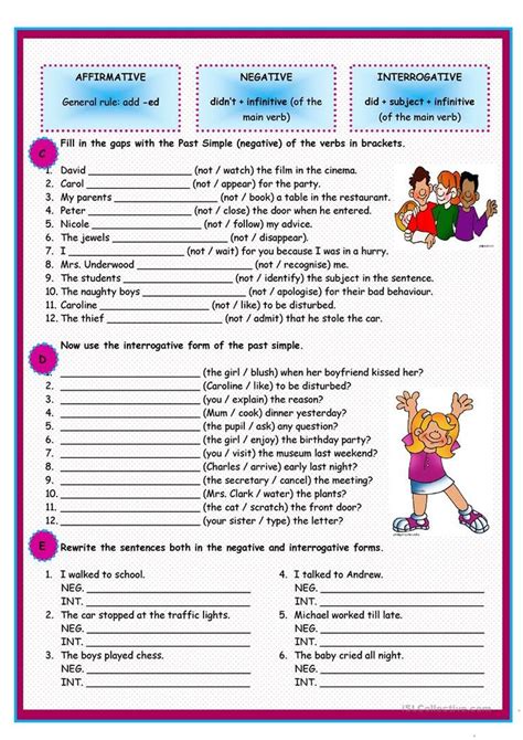 Past Simple Of Regular Verbs Worksheet Free Esl Printable Worksheets