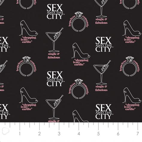 Sex And The City Cotton Fabric By The Yard