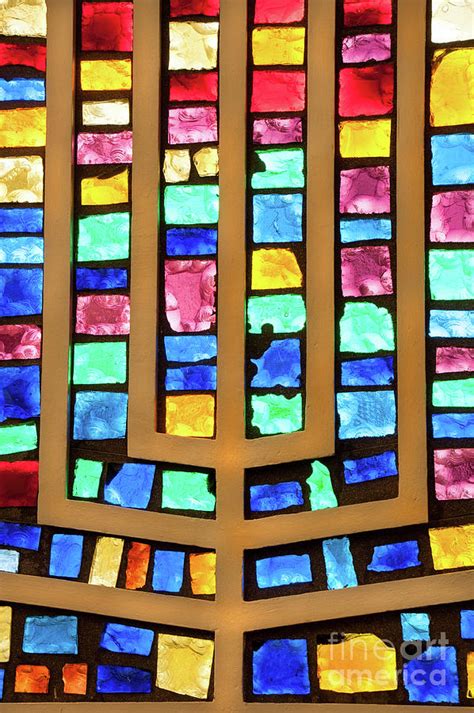 Stained Glass Menorah Photograph By Michael Ziegler Fine Art America