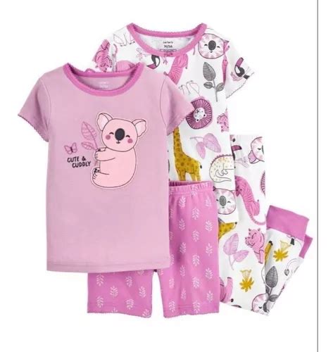 Kit Pijama Infantil Carters 4 Peças Original Importado Frete grátis