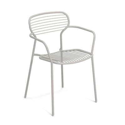 Fauteuil Empilable Apero Emu Gris Made In Design