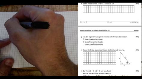 Msa Mathematik Nachschreiber Berlin Brandenburg Aufgabe L Sung