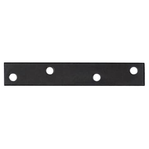 Everbilt 8 Inch Mending Plate In Black 1pc The Home Depot Canada