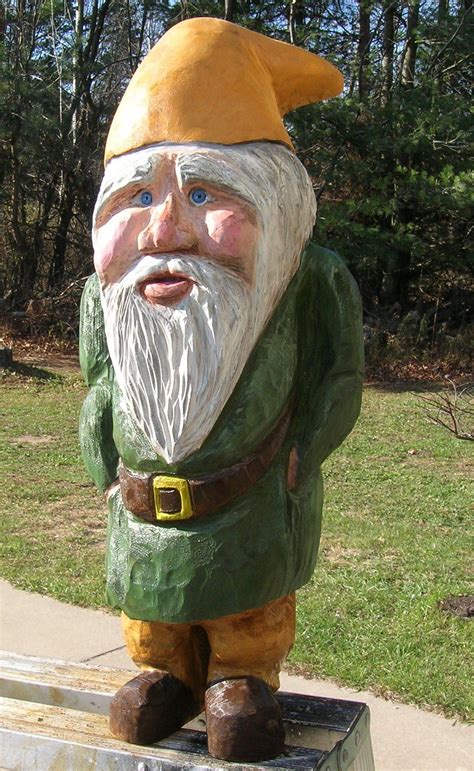 Chainsaw Carved Gnome Chainsaw Sculpture Chainsaw Carving Tree Carving