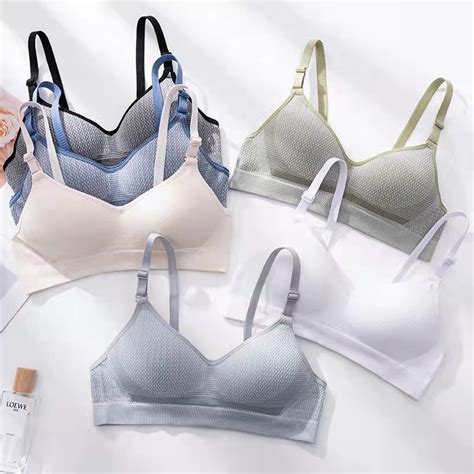 Full Cotton Bra Girl Bra Wireless Seamless Push Up Size 32 38 A B Sleep