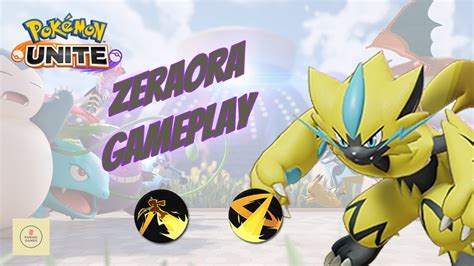 Spark And Wild Charge Build Zeraora Gameplay Pokemon Unite YouTube