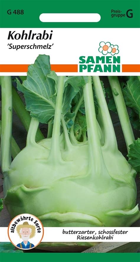 Kohlrabi Superschmelz Riesenkohlrabi Samen