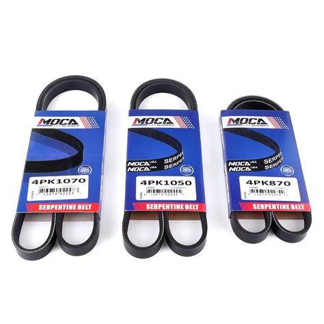 Moca Autoparts 3pcs Epdm Drive Belt Set Fit For 1996 2002 Toyota 4runner And 1995 2004 Toyota