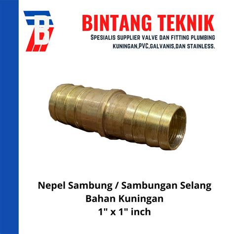 Jual Nepel Sambung Sambungan Selang Kuningan 1 Inch Shopee Indonesia