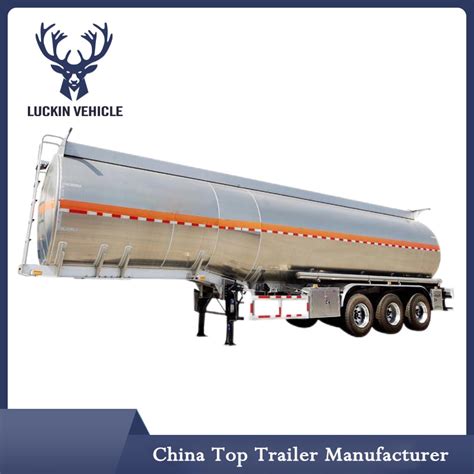 3 Axles Truck Stainless Steel Sulfuric Acid Tank Semi Trailer China