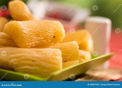 Brazilian Food Fried Yucca Stock Image Image Of Brazil Traditional