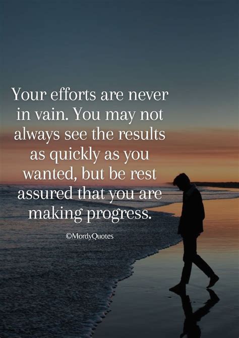 Your Efforts Are Never In Vain You May Not Always See The Results As