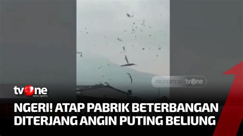 Angin Puting Beliung Terjang Garut Puluhan Rumah Dan Atap Pabrik Rusak